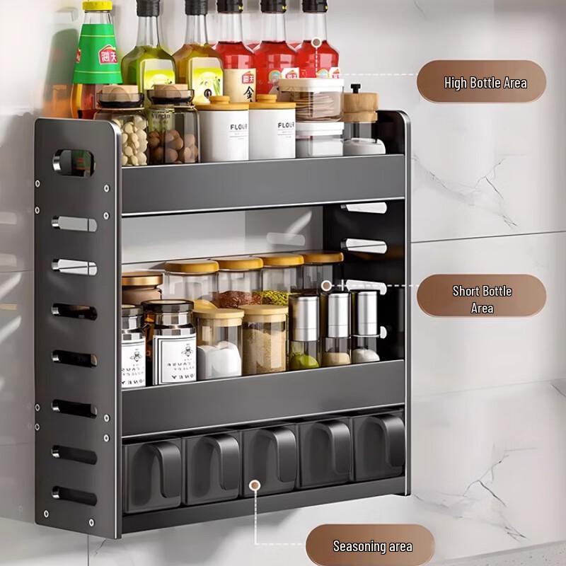 3-Tier Modern Countertop Kitchen Spice Rack
