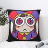 The Amazing Digital Circus Pillow Case Pomni Head Cushion Cover Fashion Decorative Pillowcase for Bed "
