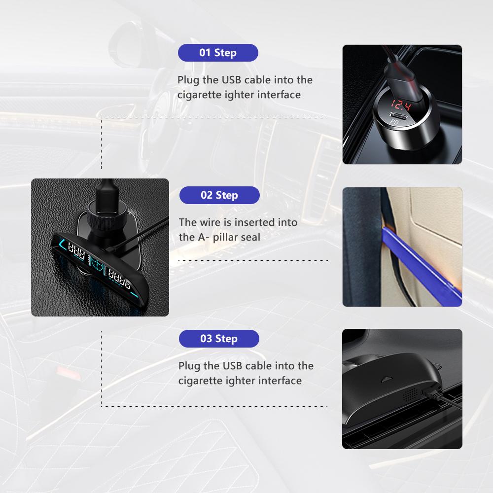 ZQKJ G3 GPS HUD Автоматический спидометр Head Up Display Автомобильный умный цифровой сигнализатор напоминания Электронные аксессуары для всех автомобилей