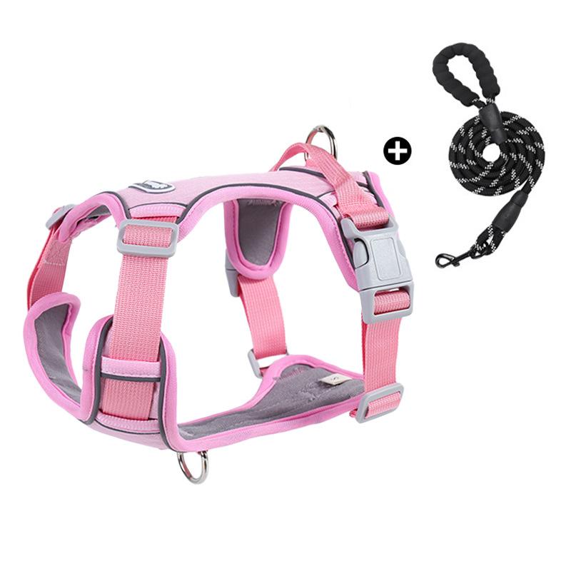 Взрывозащищенный поводок для крупной собаки I-образная шлейка Регулируемая удобная шлейка Поводок для выгула собаки