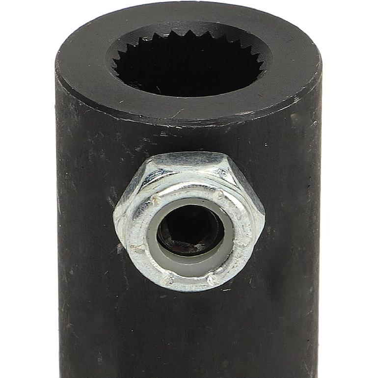 Black Steering Joints 9/16" - 26 Spline To 3/4" Dd U Joint Shaft, 9/16 26 Spline To 3/4 Round Coupling, High Strength Responsive Steering Shaft