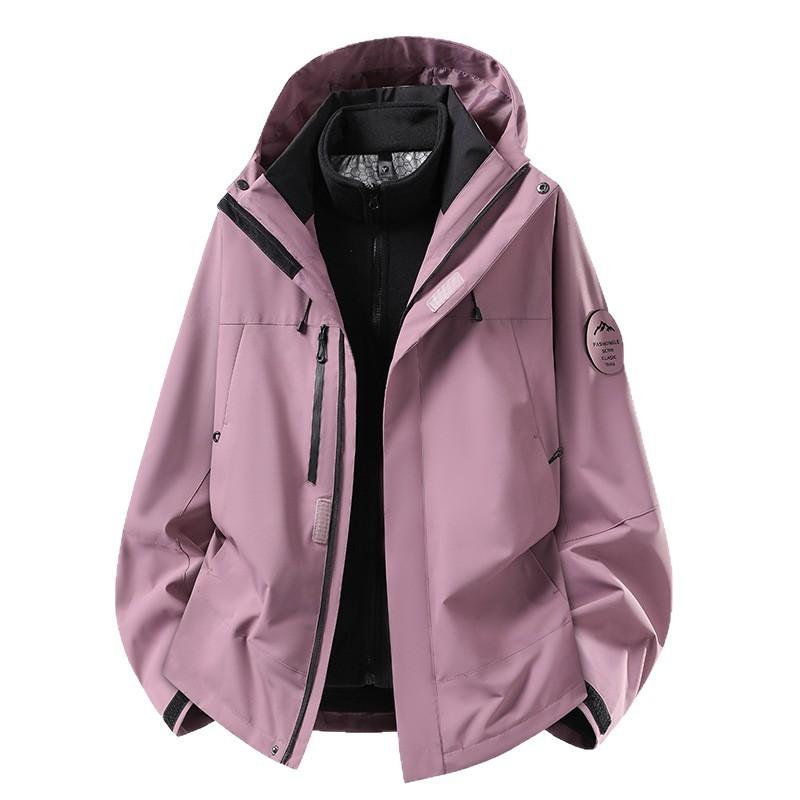 Camel jacket of the same style, three-in-one men's and women's coats, graphene two-piece set in spring and autumn, mountaineering outdoor