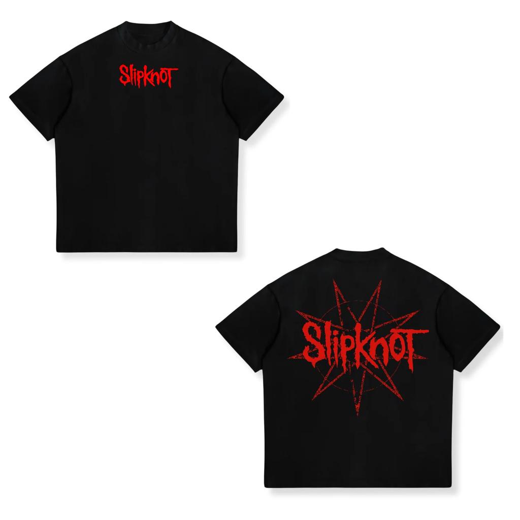 Slipknot Prepare for Hell Album Poster Graphic Print Tshirt Unisex Women Loose Casual Oversized Short Sleeved Street Hip Hop Tees