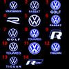 2Pcs LED Car Door Projector Welcome Ghost Shadow Light For VW Touareg Golf 5 6 7 Passat B6 B7 B8 B9 MK6 MK7 R GTI Accessories