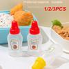 1/2/3PCS Condiment Squeeze Bottle Covered Portable Plastic Polychromatic Condiment Squeeze Box Salad Container Convenient