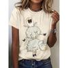 Летняя мода женская футболка забавный принт с животным принтом 3D печать с коротким рукавом топы для девушки свободный повседневный свободный оверсайз одежда для улицы