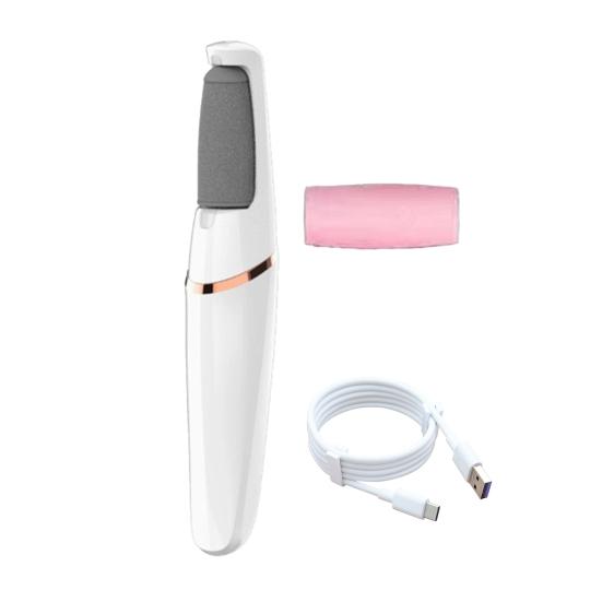 Electric Callus Remover Rechargeable Foot File with Coarse/Fine Roller Heads USB Powered Pedicure Tool for Smooth Feet