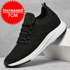 Fashion Summer Breathable Mesh Elevator Shoes for Men 7cm Invisible Height Increase Outdoor Black Sneakers Casual Soft Lightweight Shoes