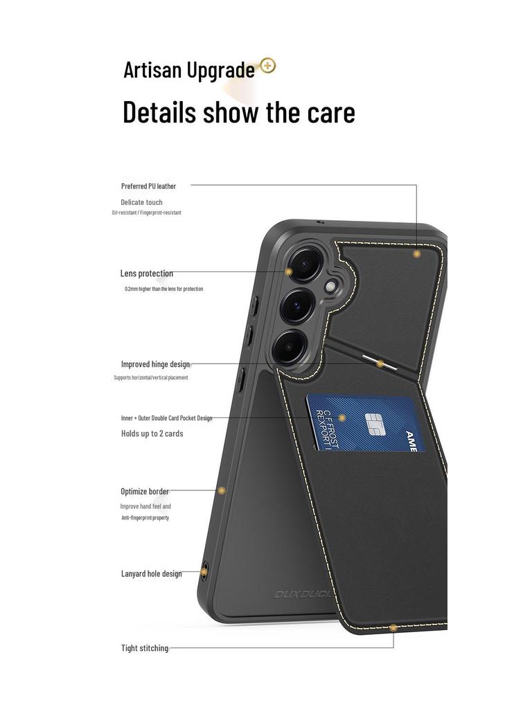 Чехол Samsung A55 через плечо с держателем для карт и защитой от падений по всей поверхности