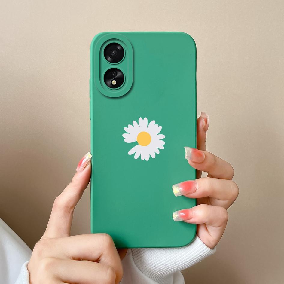 For OPPO A2 A38 A58 A78 A79 Realme 11 Pro Plus Phone Case Cute Fashion High Quality Sunflower Butterfly Matte Liquid Silicone For OPPO Phone Bumper