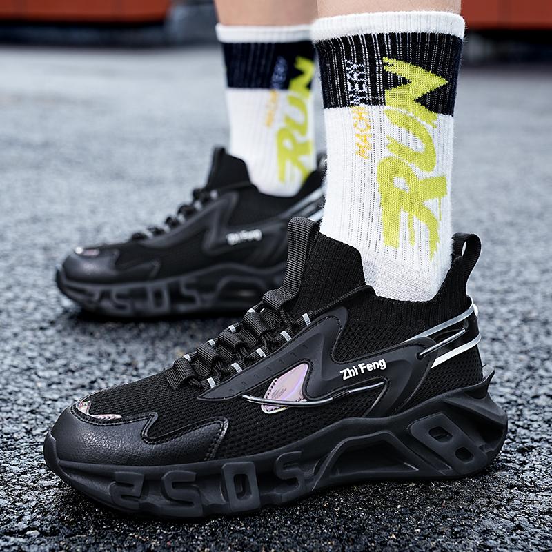 Спортивные кроссовки, мужские сетчатые дышащие повседневные туфли на платформе, мужские кроссовки в уличном стиле, женские кроссовки для бега, пара