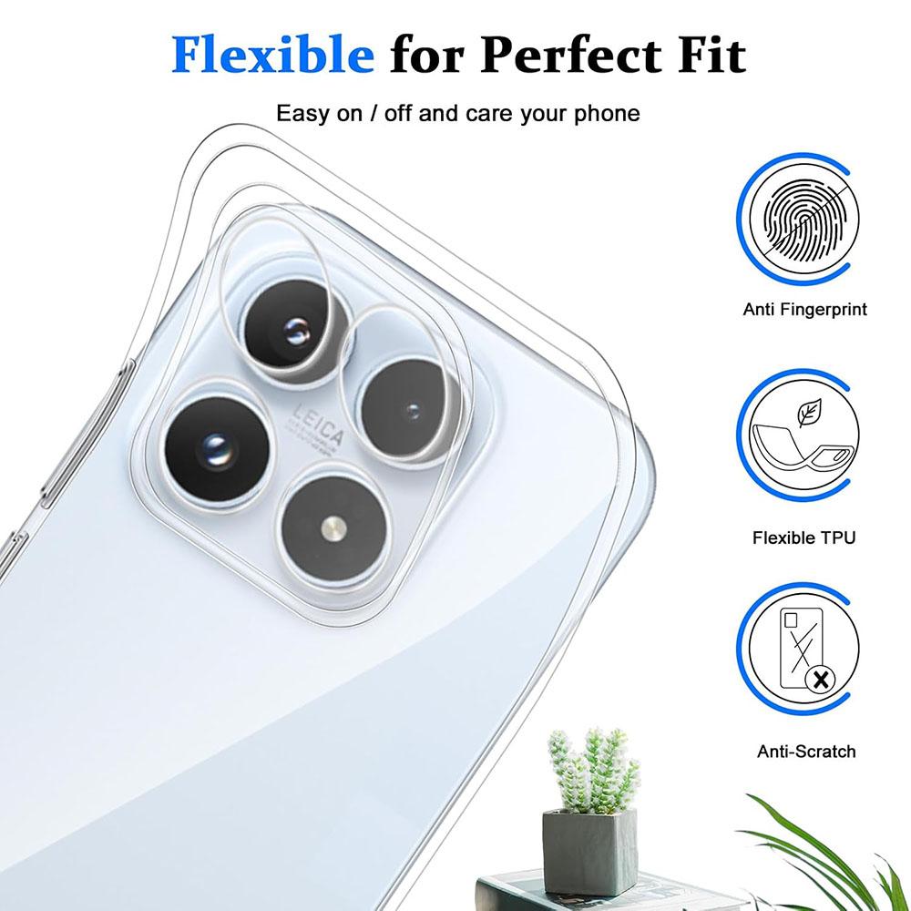 Ультратонкий прозрачный силиконовый чехол для Xiaomi 17 15 15T 15S 14 14T T T Pro Lite Ultra X Прозрачная накладка Xiaomi17ProMax
