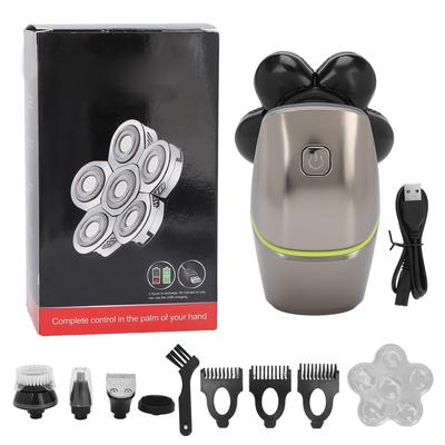 Электробритвы с 6 лезвиями IPX6 Водонепроницаемая USB-зарядка Многофункциональная Уход за волосами