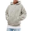 Men's Fleece Hooded Sweatshirt   Warm Plush Lining