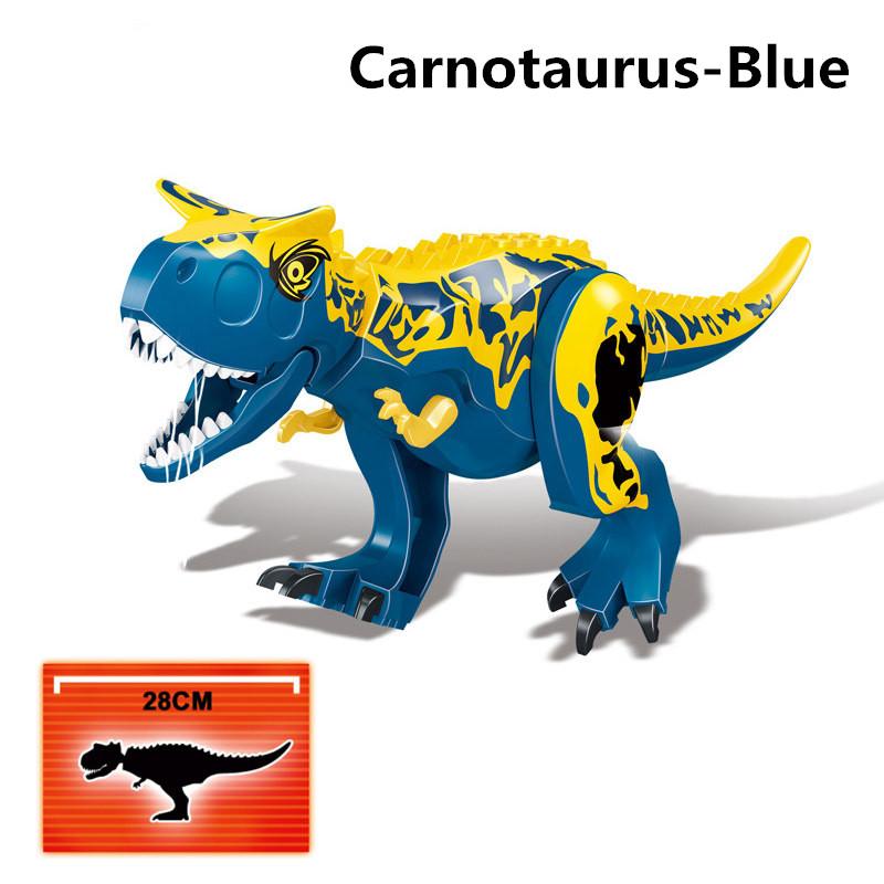 28 см Огромный Раптор Карнотавр Строительные блоки Динозавр Кирпичи Тираннозавр T-Rex Собрать Детские игрушки Детский подарок Рождественские подарки