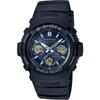G-Shock AWG-M100SB-2AER Tough Solar Радиоуправляемые Аналогово-Цифровые Мужские Часы Синий Циферблат Черный Ремешок