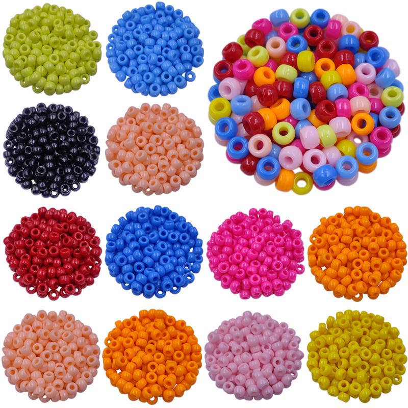 200Pcs 9*6mm Candy Color Jewelry Making DIY For Loose Beads Necklace Bracelet Pendant Wholesale