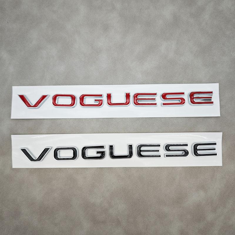 1Pc 3D ABS Letters Logo VOGUESE Car Rear Trunk Stickers Badge for  Range Rover Executive Extended Edition Accessories