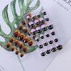 Colorful Fire Halloween Full Cover Punk Press On Glue Self Fake Nail Tips Manicure Nail Art Decorations Short False Nails