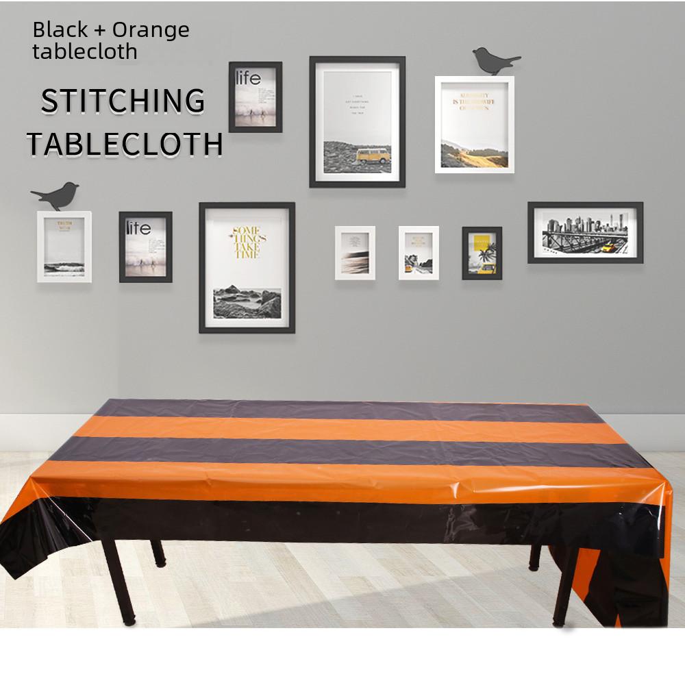 Стильная скатерть на тему Хэллоуина для праздничной сервировки, доступна в ярких цветах