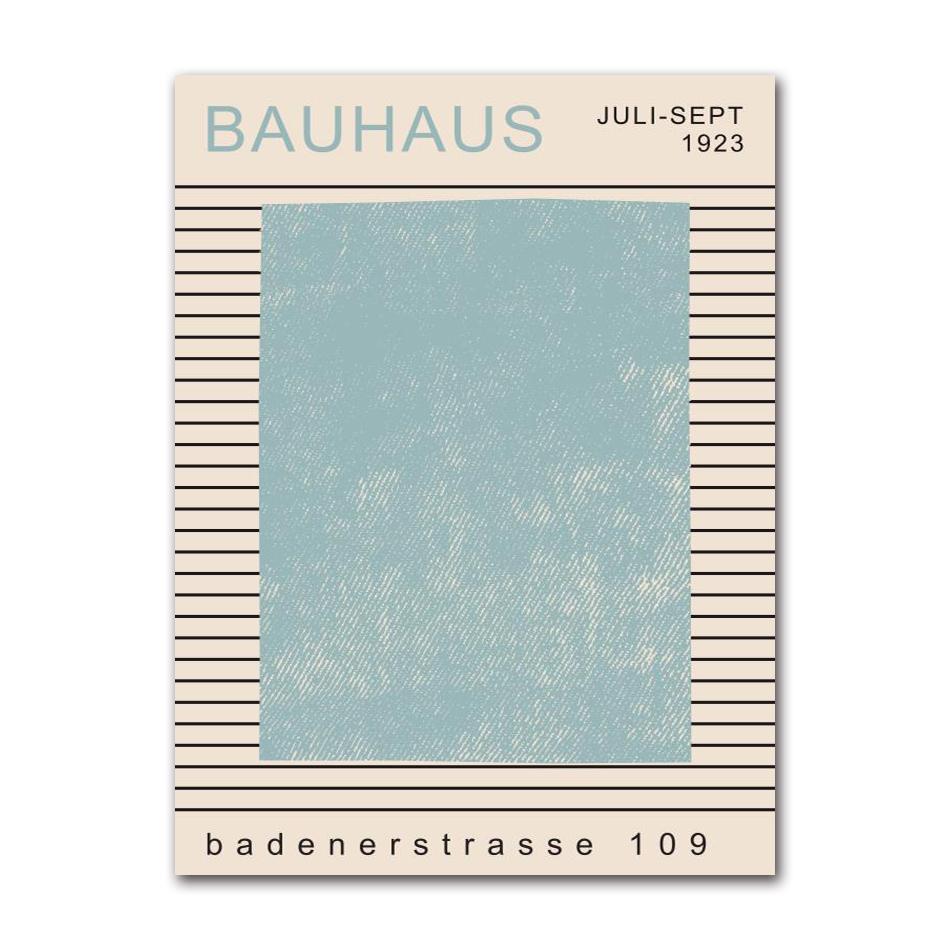 Bauhaus modern geometric abstract sun display nordic wall art painting on canvas poster and printing photos for living room