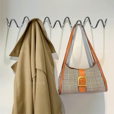 MOMO Минималистские крючки для прихожей в стиле баухаус, настенная вешалка для одежды, настенная вешалка для одежды за дверью, крючки для шляп, гальванизированные металлические крючки