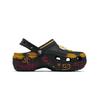 Crocs Classic Platform Clog Graffiti Awakening Comfortable Versatile Three-dimensional Flower Hole Shoes Unisex Black