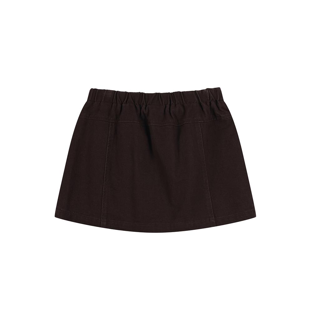 LAP Dyed Cotton Cargo String Mini Skirt As3Ds860