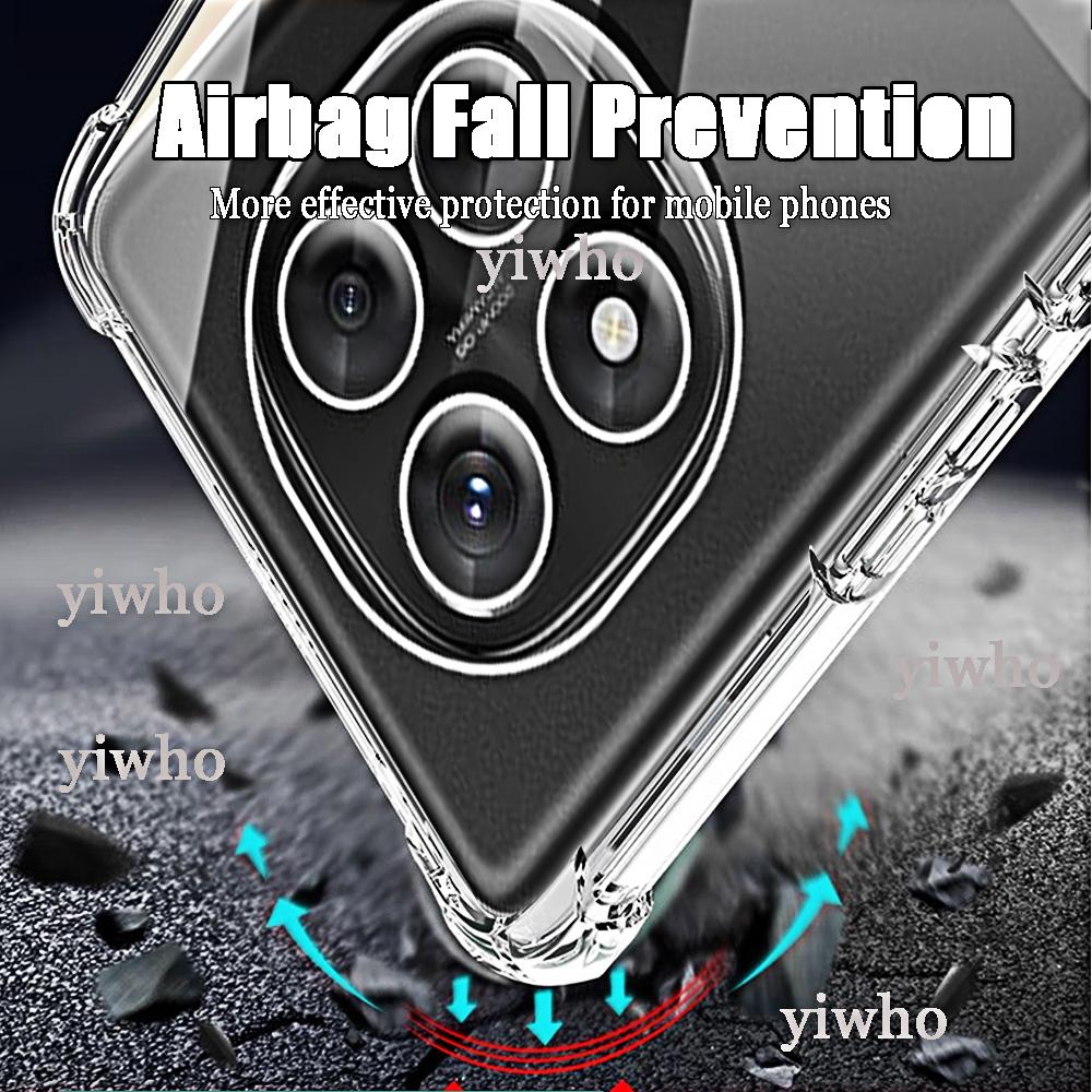 Прозрачный чехол для телефона Redmi Note 14 Pro Plus 5G 14 4G 14Pro 14Promax 14Pro+ Защитные чехлы для задней панели камеры