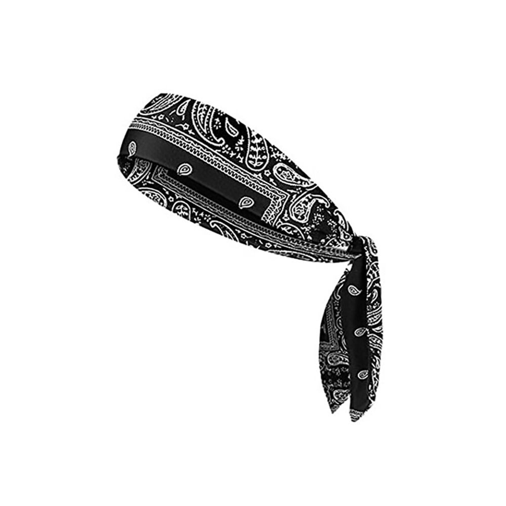 Moisture Wicking Tie Back Headbands Cotton Sweatband New Running Headbands Men Women