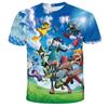 2026 New Anime Pikachu Children 3D Fashion Casual T-shirt Pokemon Boys Girls Kids Cosplay Yellow Clothing T-shirt Short Sleeve