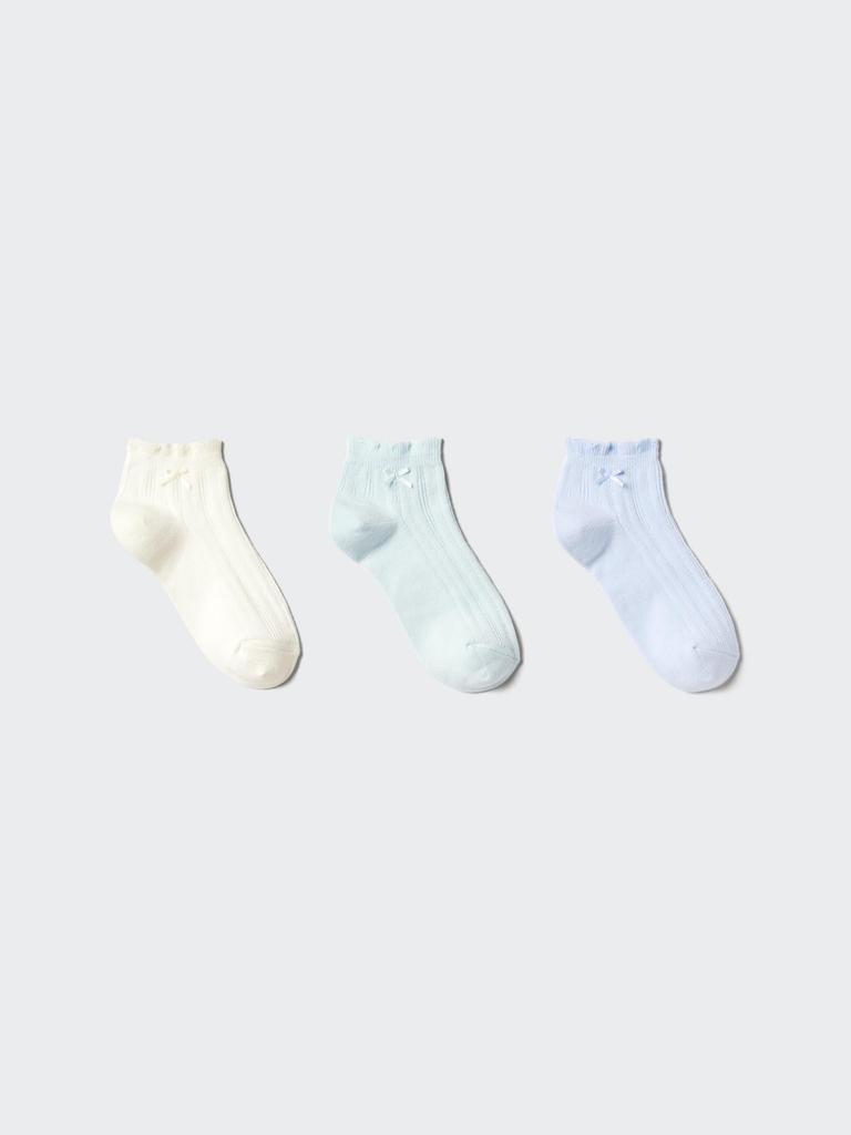 Uniqlo Короткие носки для девочек из Японии, 3 упаковки