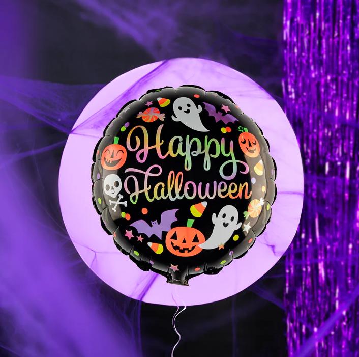 Happy Halloween Ghost Pumpkin Foil Balloon 45cm