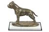 Staffordshire Bull Terrier, Staffy III - Dog Figurine, Statue On White Marble, Trophy for Dog Show Exhibition