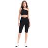 Women's Knee Length Swimsuit Shorts, Waist Pocket Detailed Sports Tights