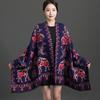 Women S Vintage Ethnic Style Thick Warm Elephant Print Scarf For Autumn Winter