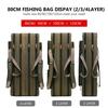 Multifunctional Fishing Rod Tackle Bag 2/3/4 Layers Light Travel Lure Rods Storage Case for Saltwater Freshwater Outdoor Bags