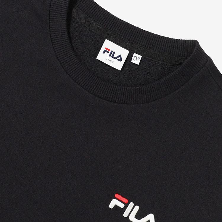 FILA Sweatshirts Unisex Black Crew Neck Moderate Other FS2POF1101X-BLK