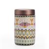 Mini Empty Tea Tin Can Ceramic Tea Packaging Box Flower Enamel Tea Canister  Home/Office/Travel