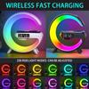 Popular New ProductsGBluetooth SpeakerBT-3401Colorful Atmosphere Light Wireless Charger Clock Alarm Clock All-in-One Machine