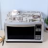 Складная пылезащитная крышка для микроволновой печи с боковым карманом, хлопок, лен, удобная сенсорная верхняя крышка для микроволновой печи, товары для дома