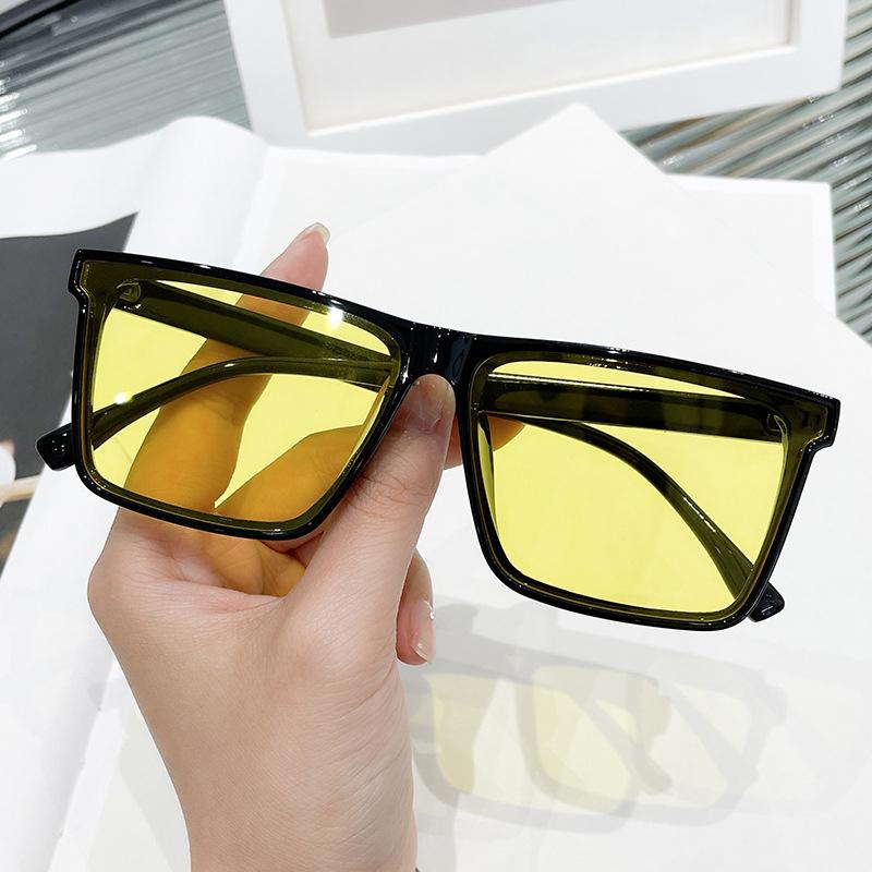 New Arrival Square Sunglasses Large Frame Retro Vintage Style Men Women Outdoor Fashion Accessories