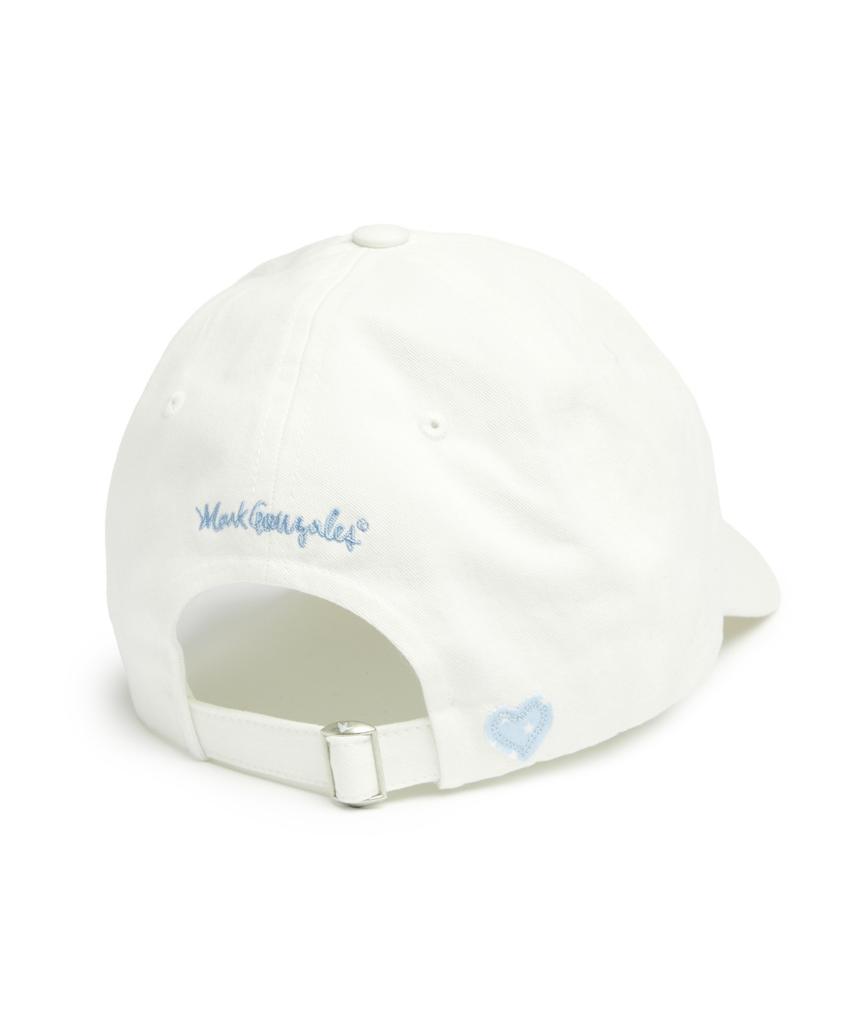 MARK GONZALES M Applique Ball Cap - White