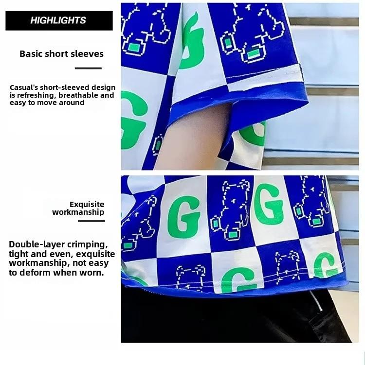 Летние повседневные футболки с коротким рукавом для мальчиков 2023 года — стильная уличная одежда для детей