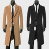 Men's Mid-Length Woolen Coat: Autumn & Winter Business Casual Windbreaker Suit Jacket