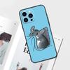 Милый чехол для телефона с рисунком шиншиллы для iPhone 15 14 13 12 11 Pro Max Plus Mini X XR XS Max 7 8 SE Мягкий чехол из ТПУ