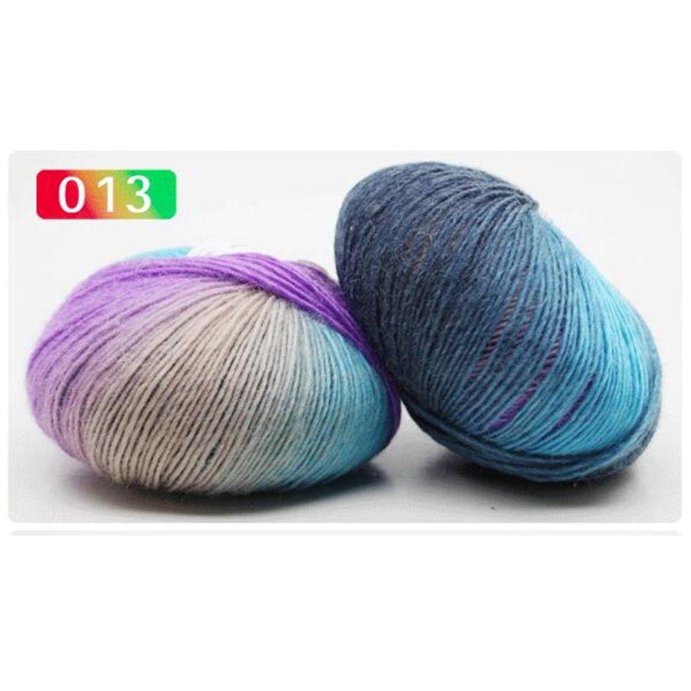 Высококачественный мягкий шарф 50 г для вязания своими руками, радужная пряжа для плетения, ручное вязание, шерстяная пряжа, крючок