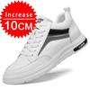 Fashion New Men's Height-increasing Sports Shoes with an Inner Height of 8 Cm, Casual Shoes for Men, Genuine Leather Elevator Shoes