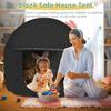 Pop Up Blackout Calming Tent With 2 Windows Foldable Calm Down Black Tent Accommodate 1 To 2 People Calm Corner Tent for Kids