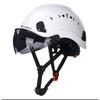 Safety Helmet ABS Breathable Construction Site Power Construction with Goggles Leader Supervisor Anti Smash Customization